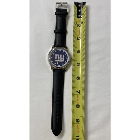 New York Giants Men's Wrecker Series Sports Watch w/Black Leather Brand - Picture 5 of 5